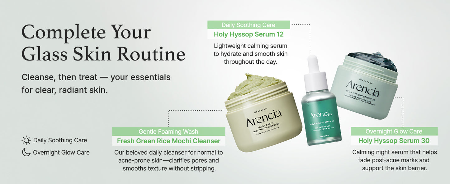 Korean Rice Mochi Face Cleanser β Gentle Face Wash & Scrub with Rice Water & Green Tea