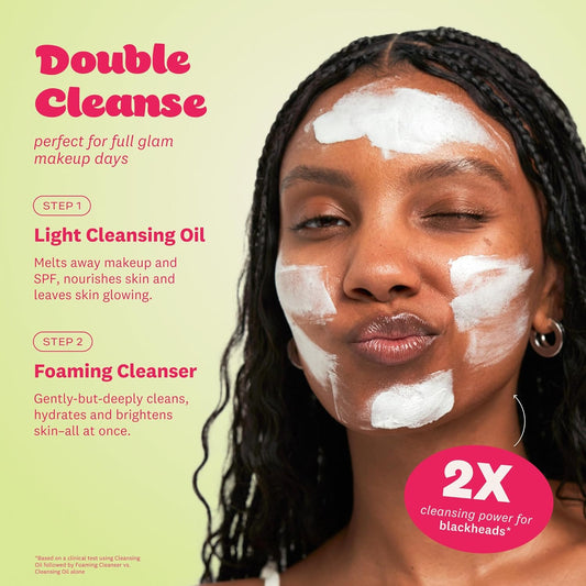 "Korean Rice Water Bright Cleansing Duo – Hydrating & Pore Care Set"
