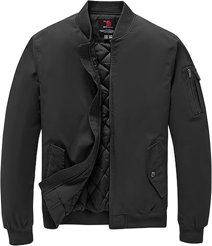 “Men’s Classic Winter Bomber Jacket – Windproof, Warm & Stylish Casual Coat”