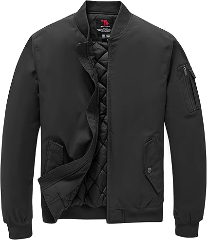 “Men’s Classic Winter Bomber Jacket – Windproof, Warm & Stylish Casual Coat”