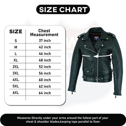 Highway Leather Old School Police Style Motorcycle Leather Jacket 2 Ammo pocket
